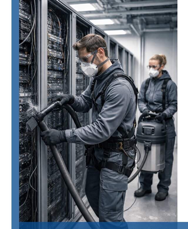 Обеспыливание серверной комнаты в Черкесске, профессиональная очистка