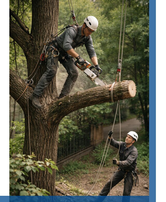 Спил деревьев альпинистами в Черкесске от 8157 р. | ВЫСОТНИК-Чрк