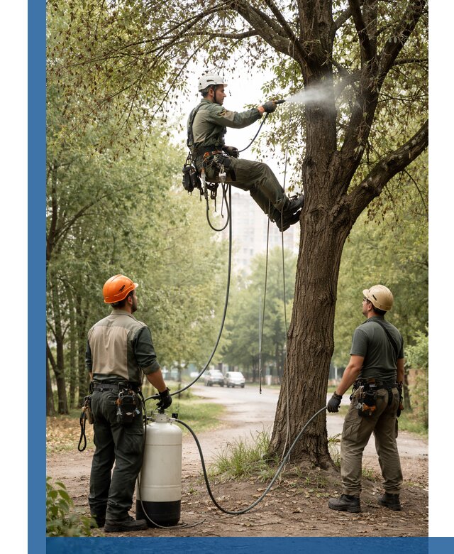 Обработка деревьев от вредителей в Черкесске профессиональная защита