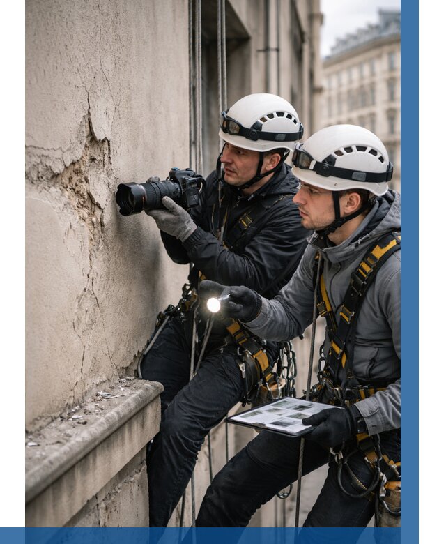 Фотофиксация дефектов фасада в Черкесске от 4588 р. | ВЫСОТНИК-Чрк