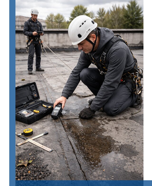 Обследование кровли на протечки и выявление дефектов в Черкесске