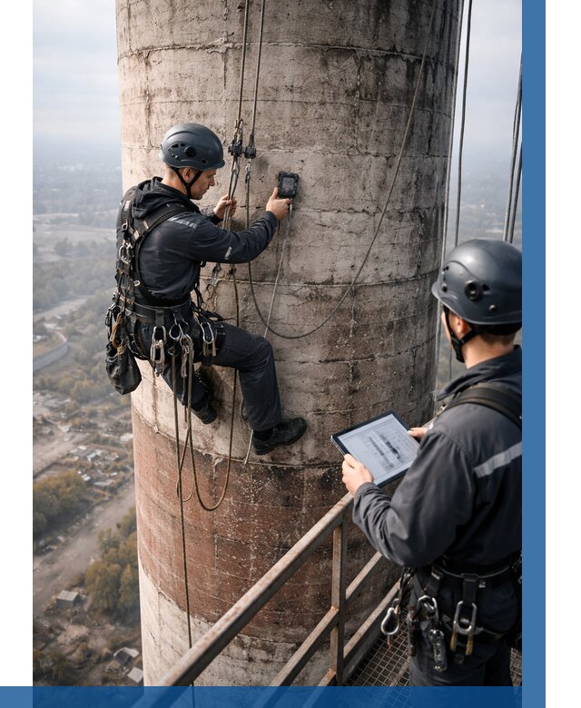 Обследование дымовой трубы в Черкесске от 8157 р. | ВЫСОТНИК-Чрк