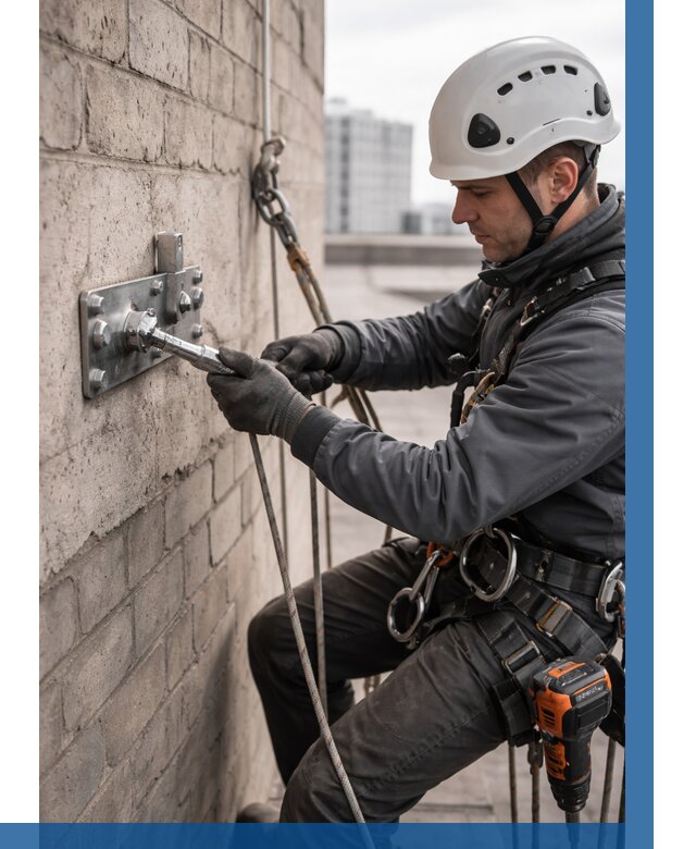 Установка анкерных точек в Черкесске от 3569 р. | ВЫСОТНИК-Чрк