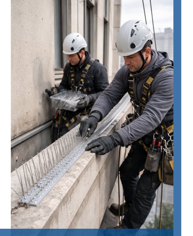 Установка шипов от птиц в Черкесске от 867 р. | ВЫСОТНИК-Чрк