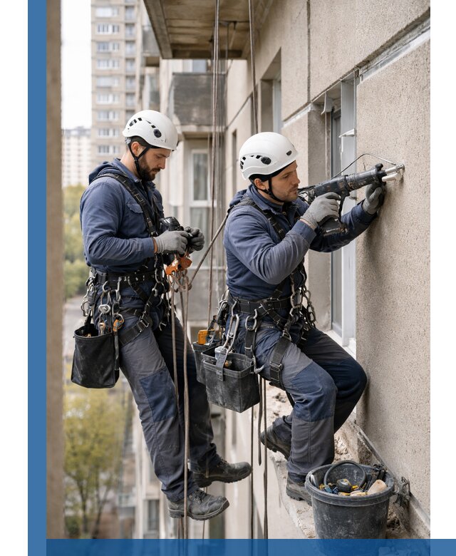 Промышленные альпинисты высотные работы и монтаж в Черкесске